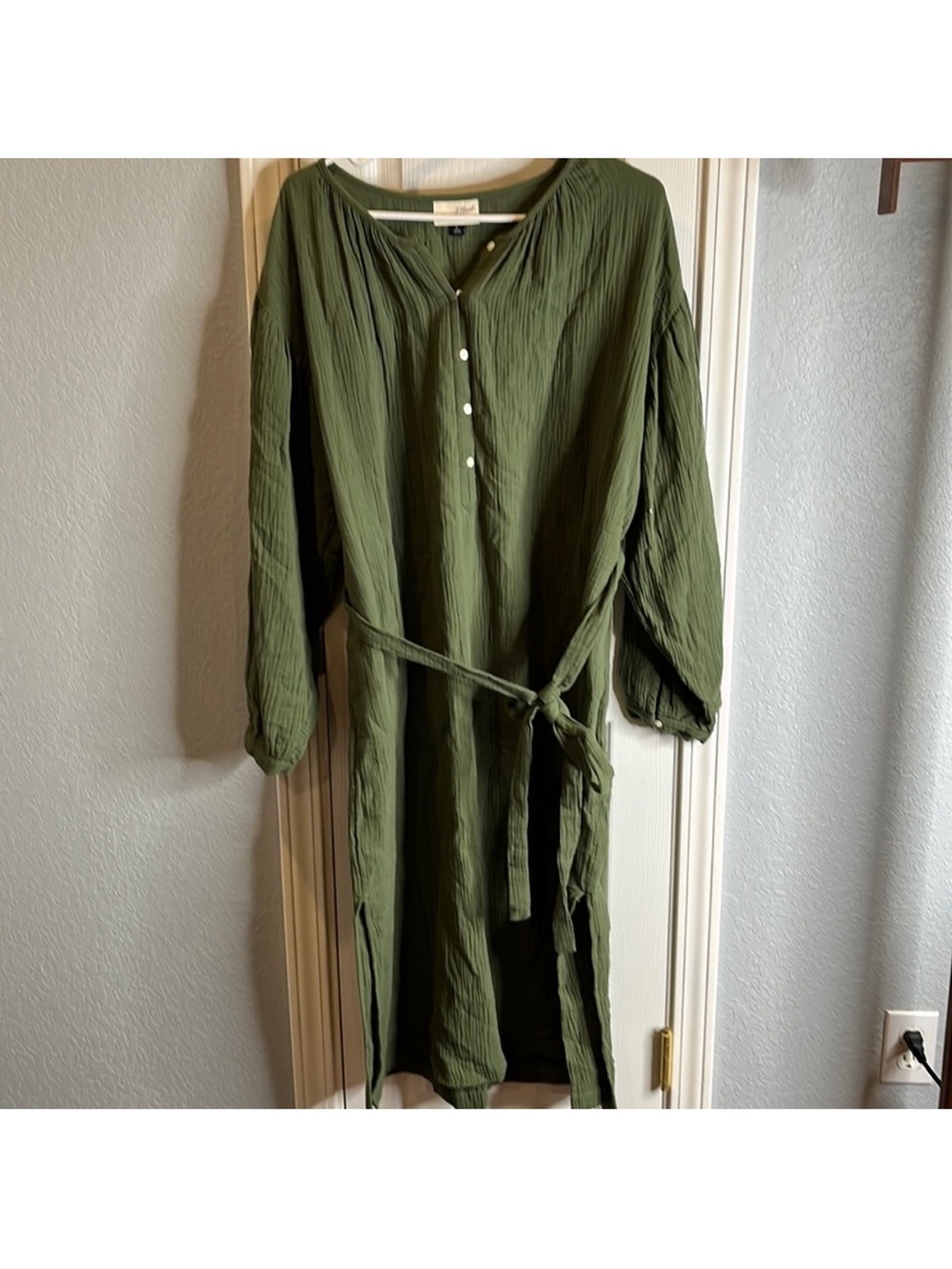 Gauze woman’s new dress.